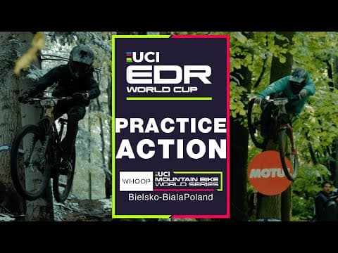 Intense Practice Race in the Snow 🥶 | Bielsko-Biała UCI Enduro World Cup