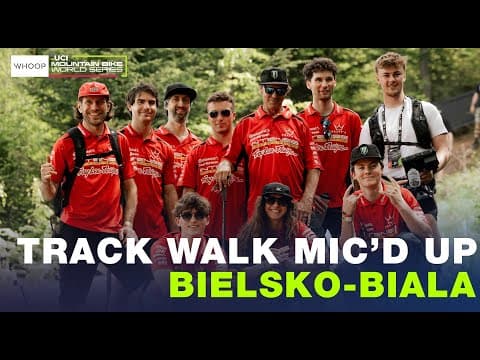 TRACK WALK MIC'D UP | Intense Factory Racing | UCI Downhill World Cup Bielsko-Biala